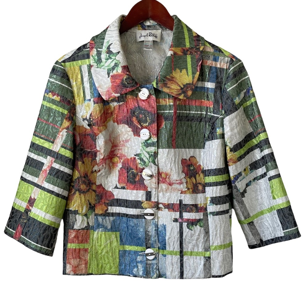 Joseph Ribkoff Multicolor Floral Blazer